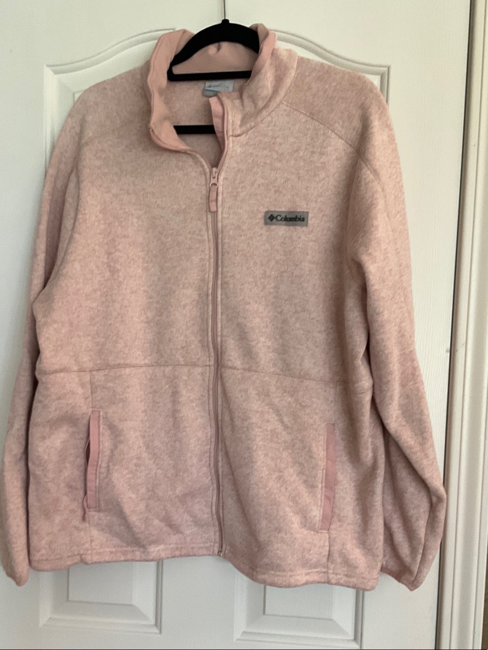 Columbia Soft Pink Full-Zip Fleece Jacket